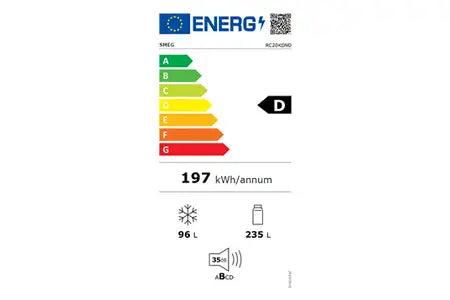 Réfrigérateur congélateur en bas Smeg RC20KDND