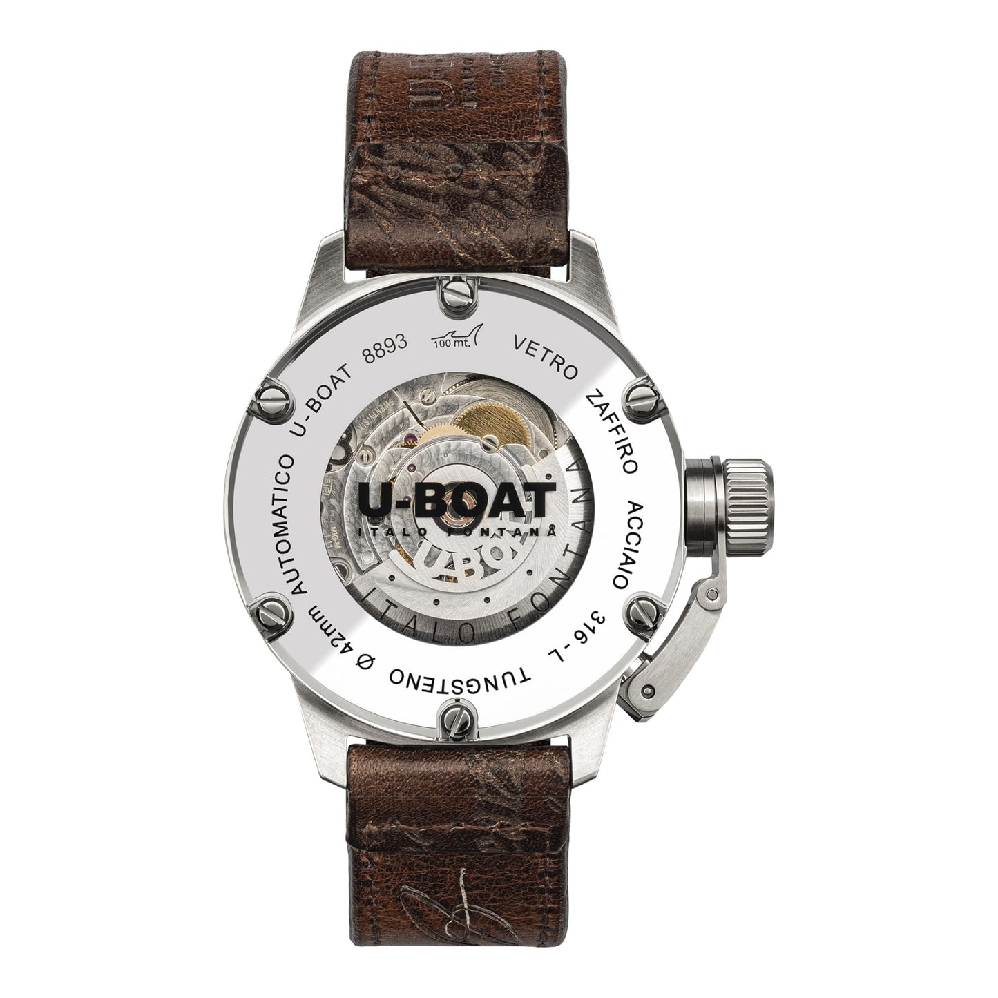 U-BOAT Classico Tungsteno Noir - 42mm - Automatique - 8893