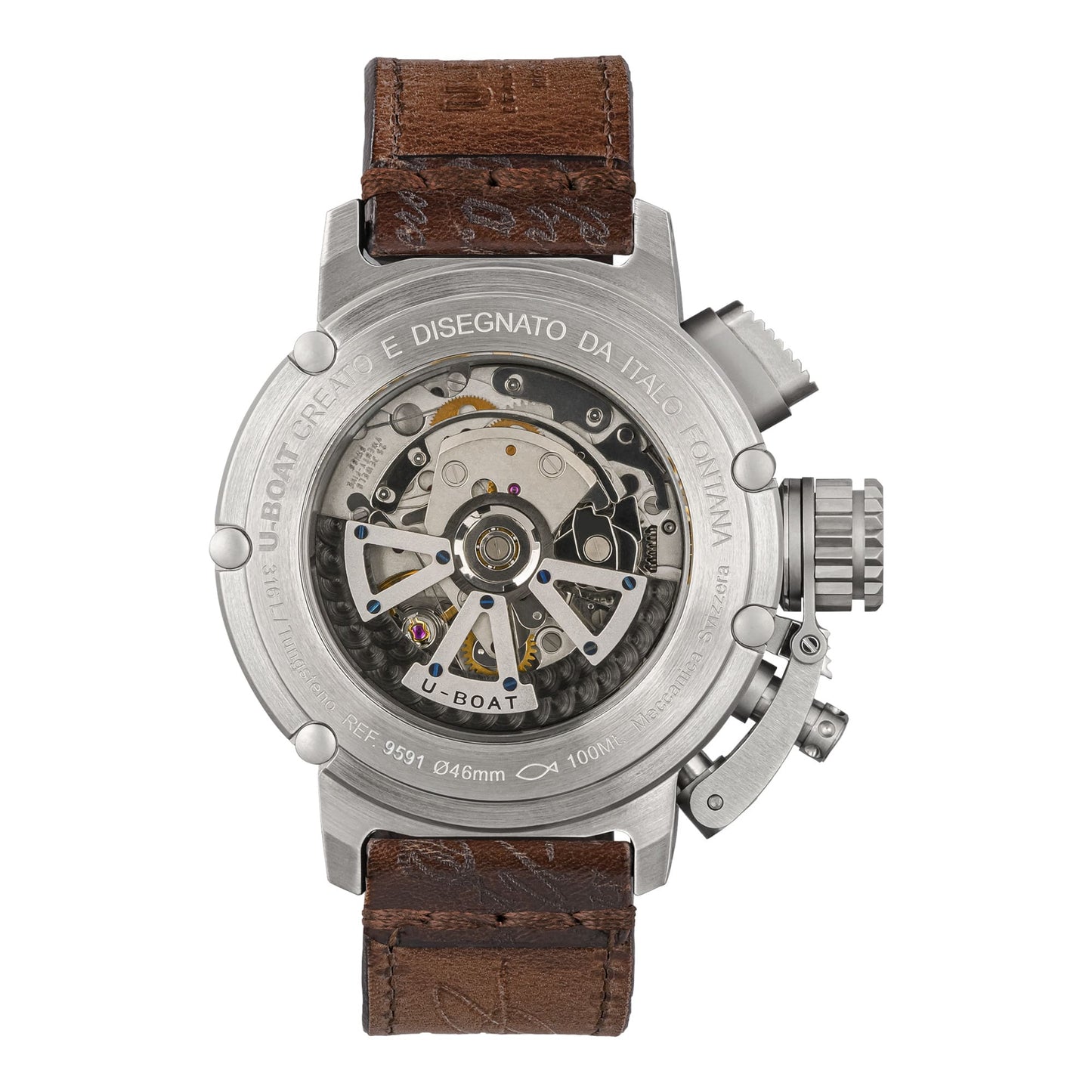 U-BOAT Chimera Chrono SS Blu - 46 mm - Automatique - 9591