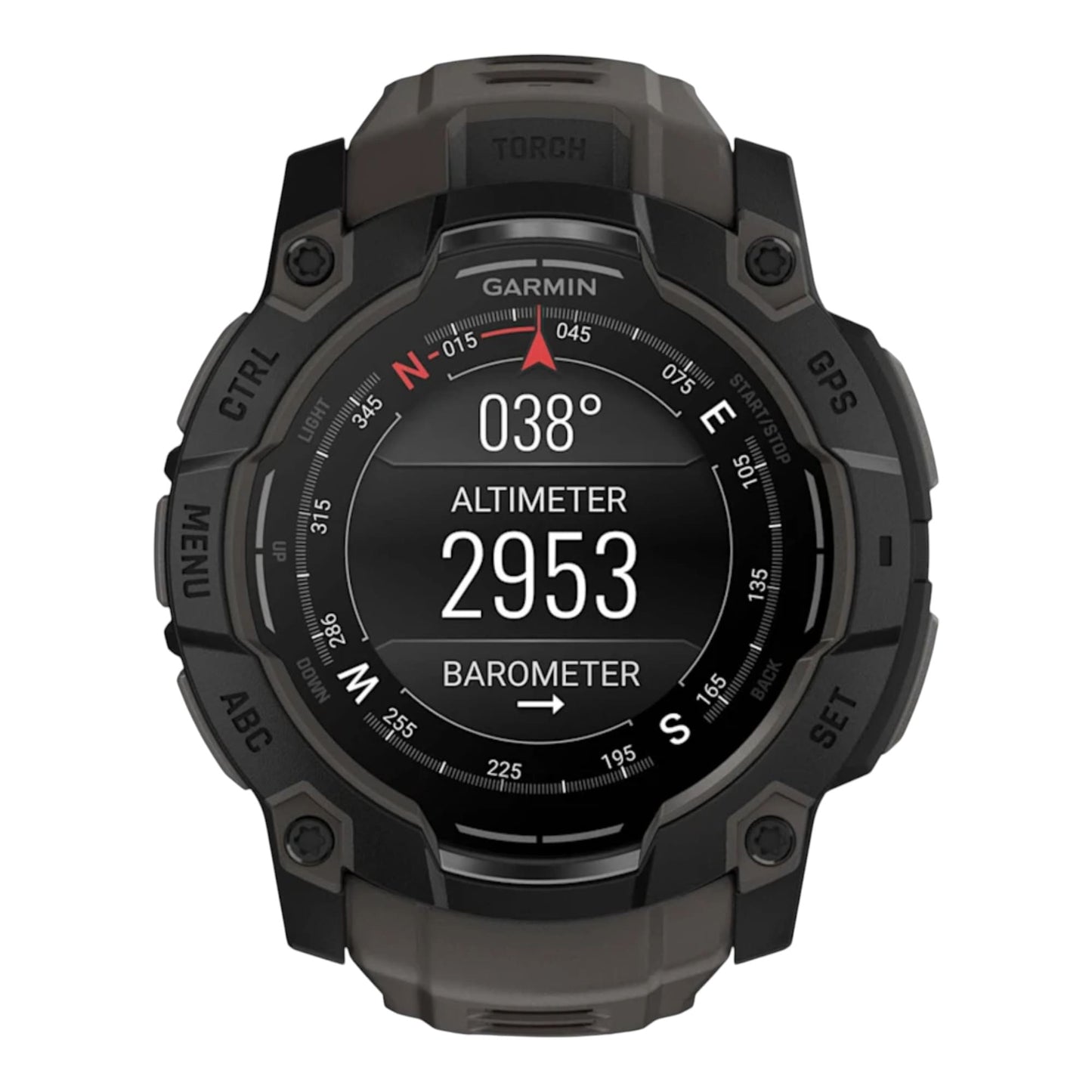 GARMIN - Instinct® 3 – 50 mm - AMOLED Noir avec bracelet gris charbon - 010-03020-00