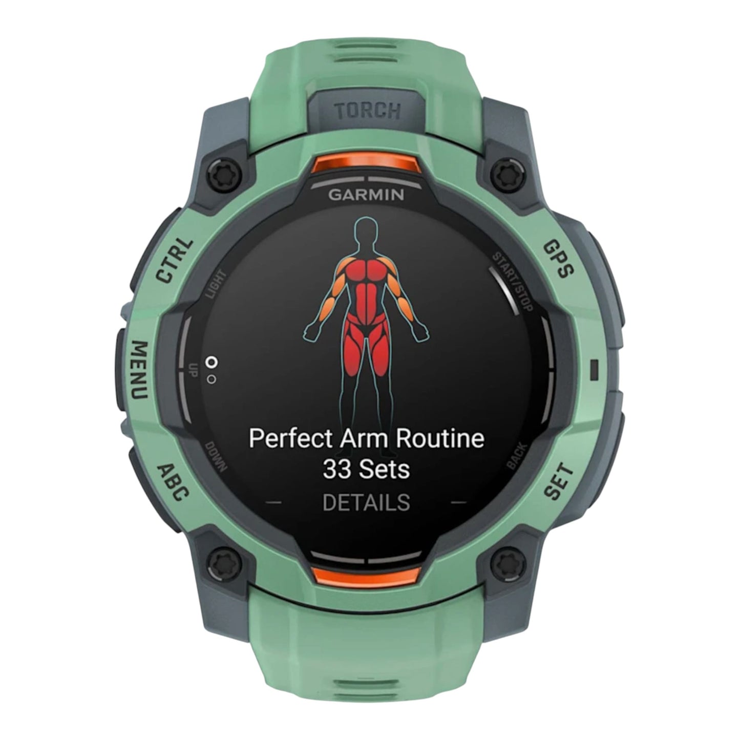 GARMIN - Instinct® 3 – 45 mm - AMOLED Vert d'eau avec bracelet vert d'eau -010-02936-01