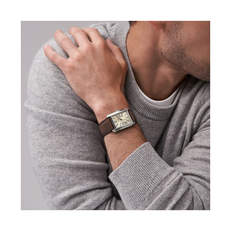 Montre FOSSIL Homme Carraway en Cuir Marron FS6012