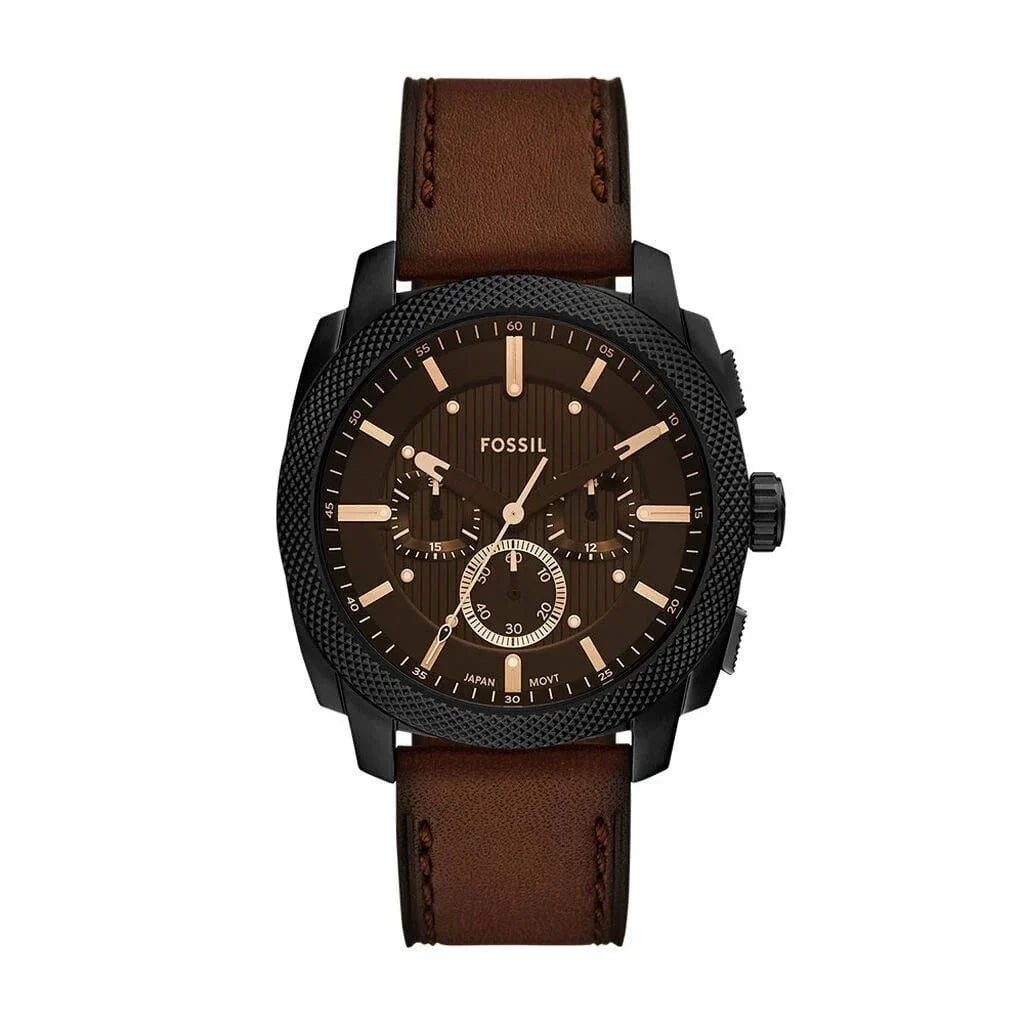 Montre FOSSIL Homme Machine Chronographe en Cuir FS6101