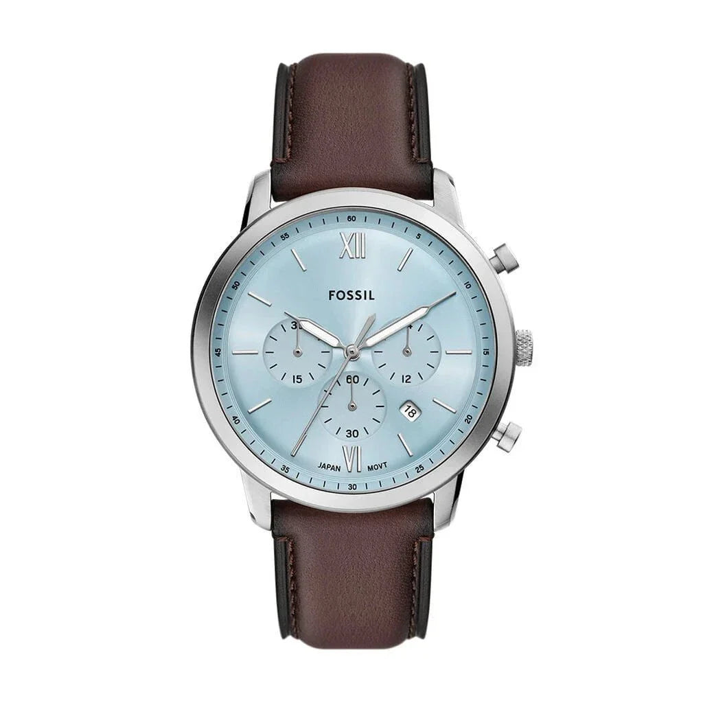 Montre FOSSIL Homme Neutra Chronographe en Cuir Marron FS6109