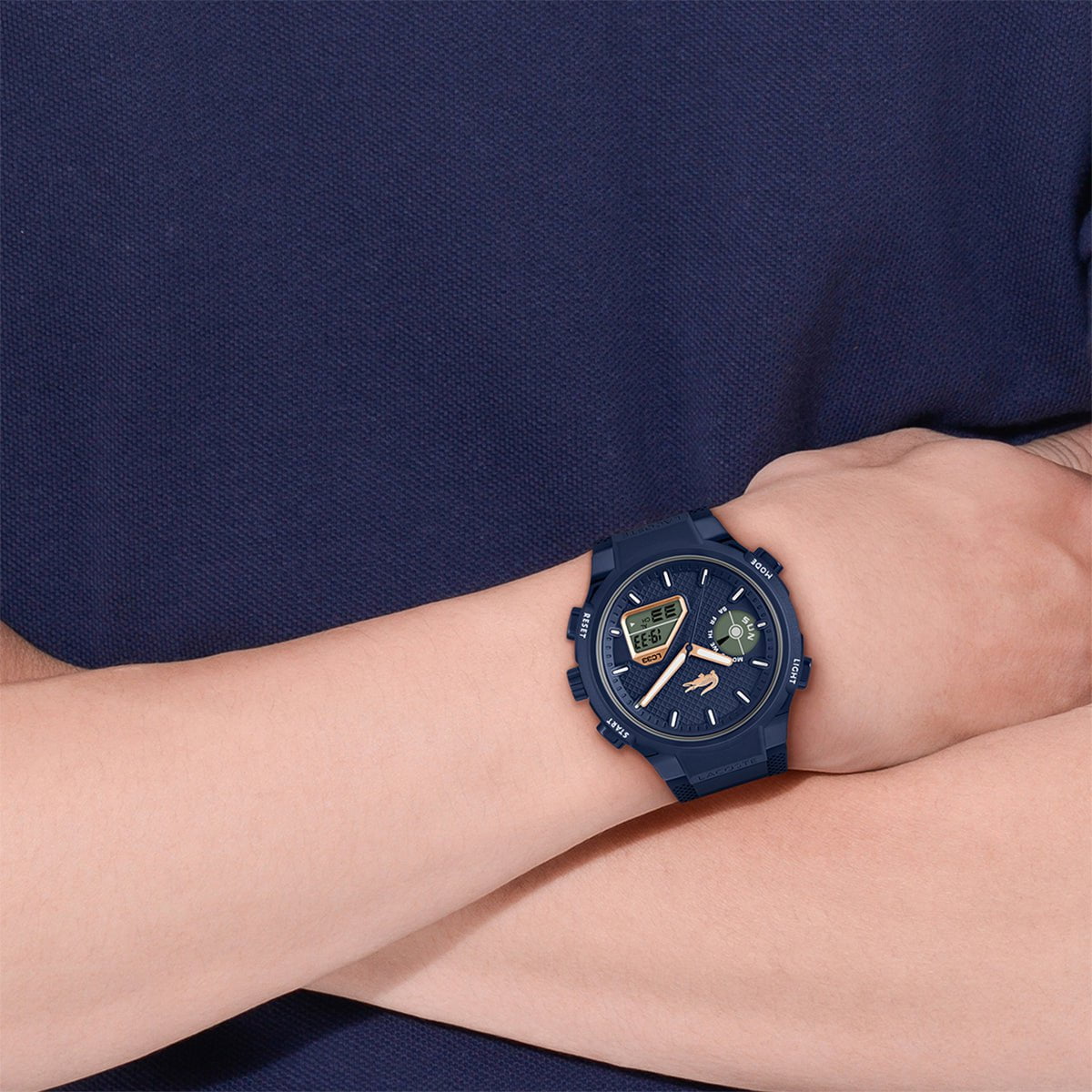 Montre LACOSTE Homme LC33 en Silicone Bleu 2011434