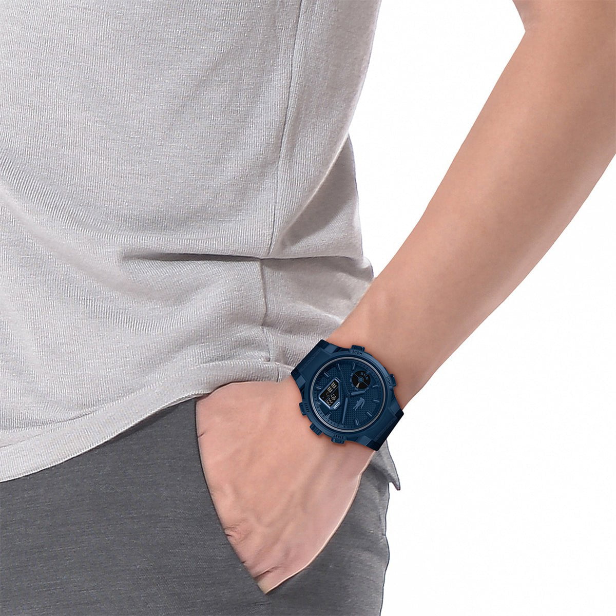 Montre LACOSTE Homme LC33 en Silicone Bleu 2011448