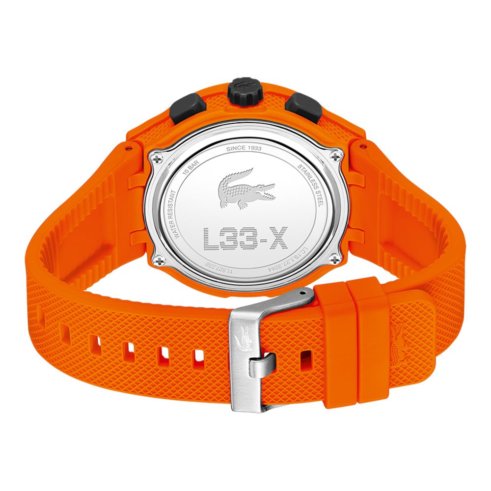 Montre LACOSTE Homme L33-X en silicone Orange 2011369