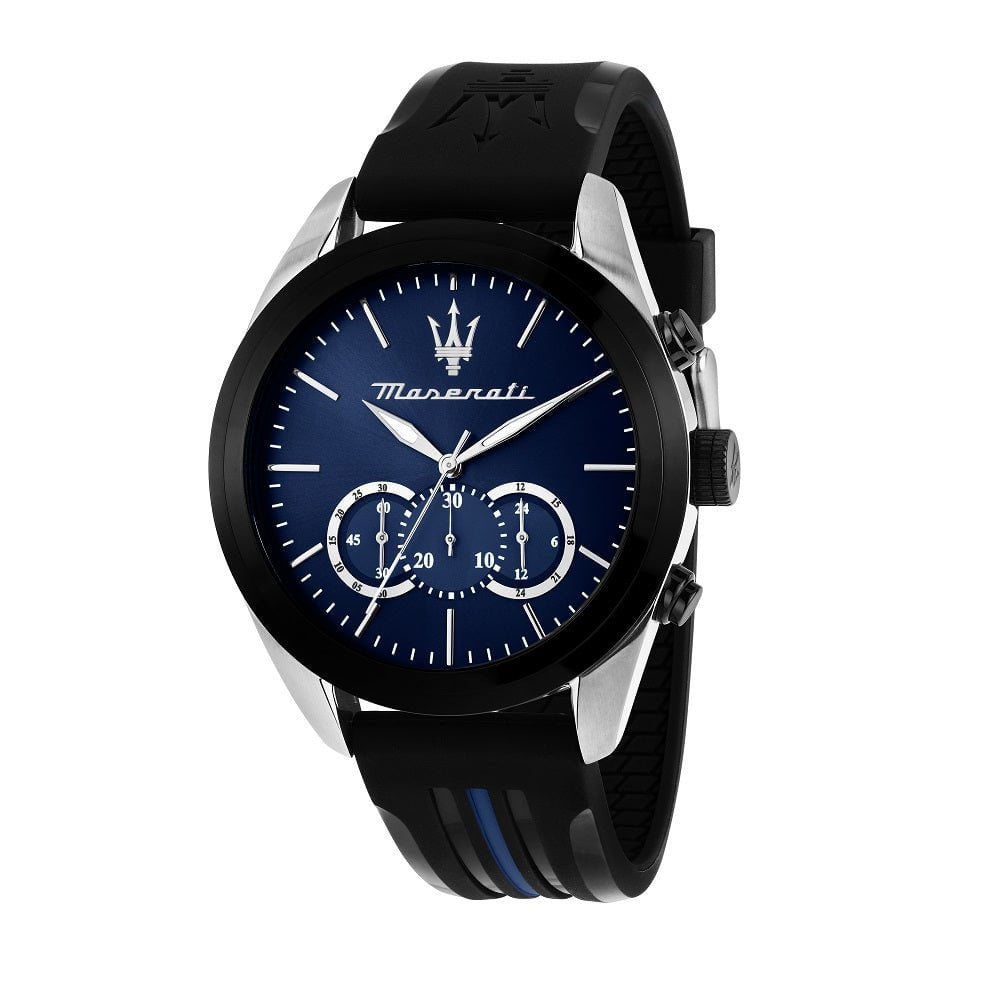Montre MASERATI Homme Traguardo en Silicone Noir R8871612044