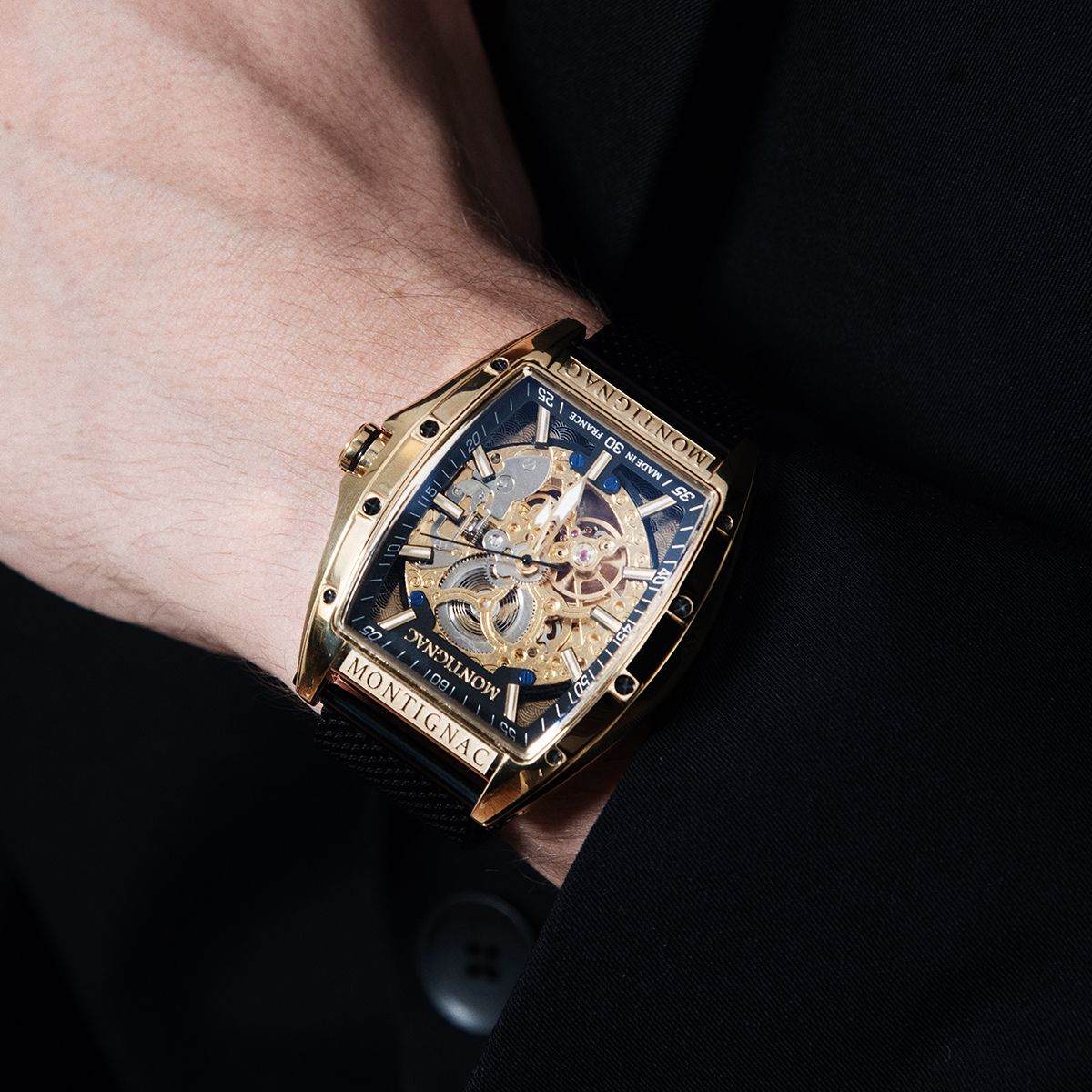 Montre MONTIGNAC Homme Automatique en Acier Milanais MOW800