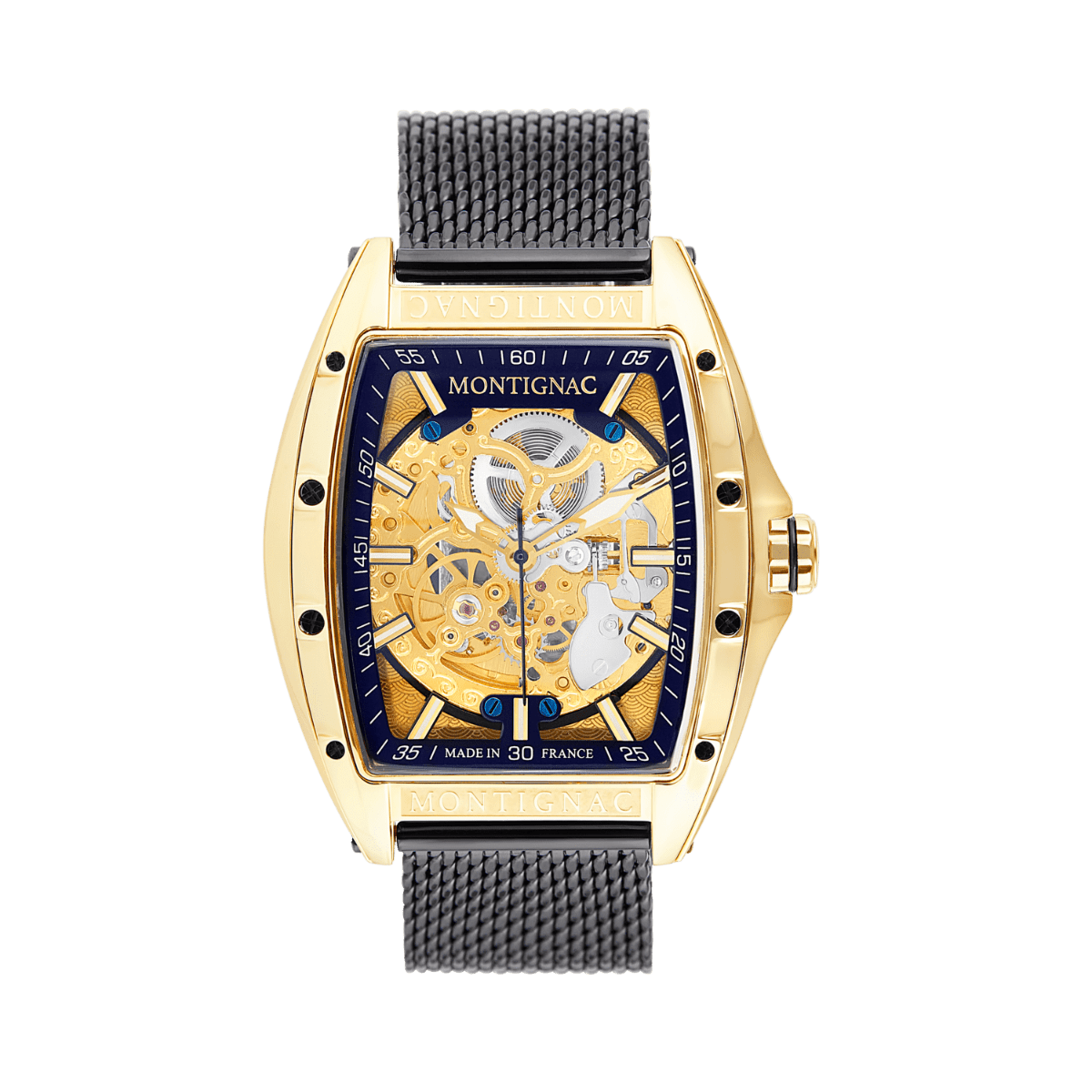 Montre MONTIGNAC Homme Automatique en Acier Milanais MOW800