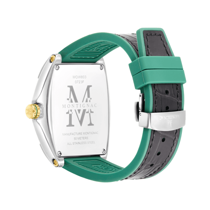 Montre MONTIGNAC Homme en Cuir Noir MOW803