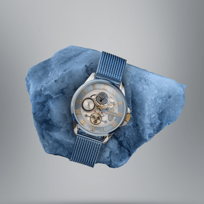 Montre MONTIGNAC Homme en Acier Bleu MOW1100