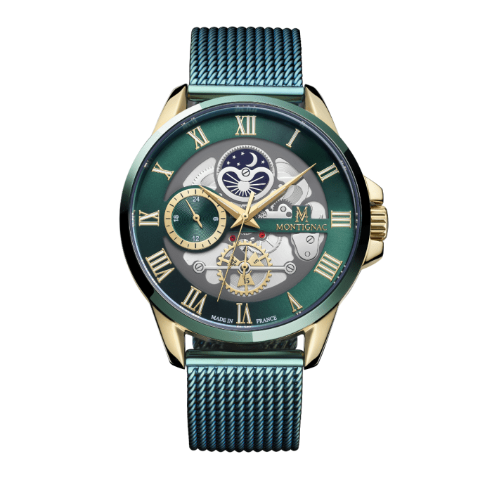 Montre MONTIGNAC Homme en Acier Vert MOW1101