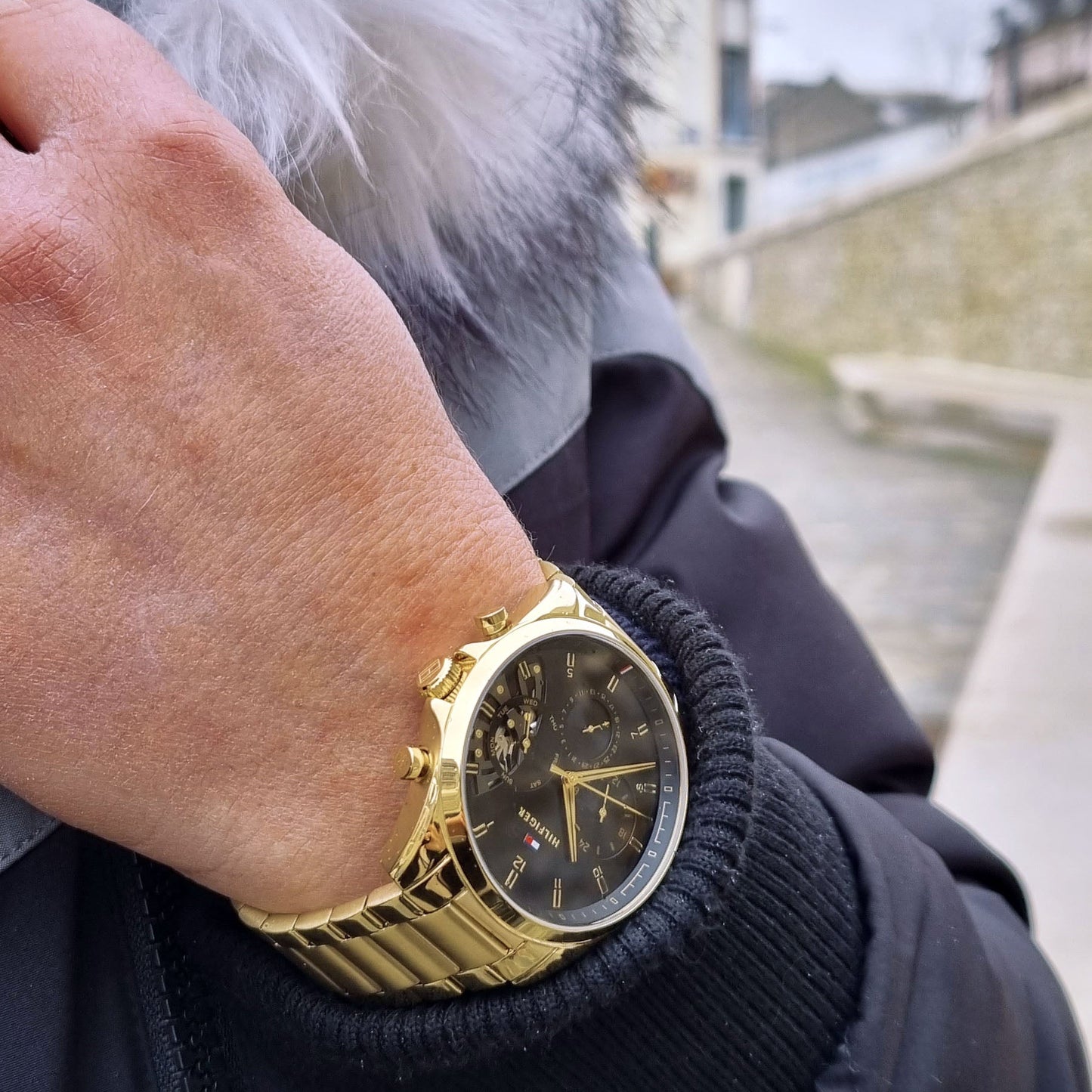 Montre TOMMY HILFIGER Homme Baker en Acier Doré 1710447