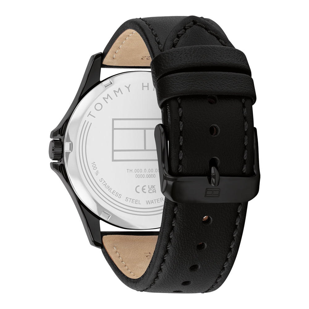 Montre TOMMY HILFIGER Homme Bruce en Cuir Noir 1792190