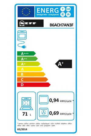 Four encastrable Neff B6ACH7AN3F