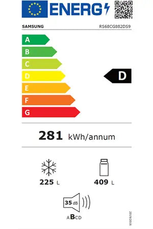 Réfrigérateur américain Samsung RS68CG882DS9