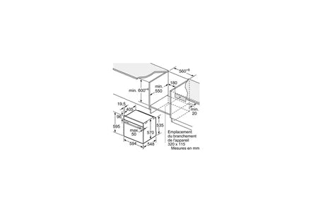 Four encastrable Bosch  HQG572BB3F