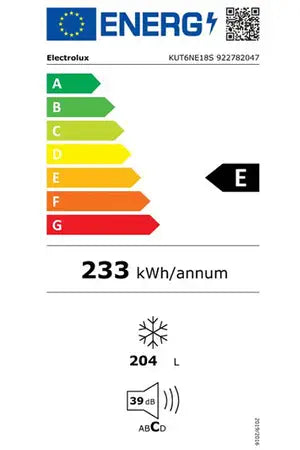Congélateur armoire Electrolux KUT6NE18S - Encastrable 177 cm