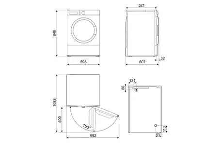 Sèche-linge à condensation Smeg DNP83SLIN