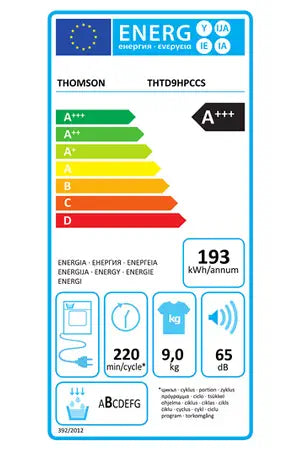 Sèche-linge pompe à chaleur Thomson THTD9HPCCS