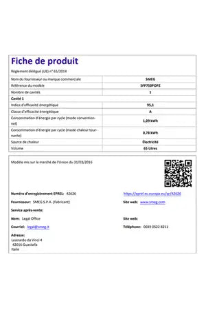 Four encastrable Smeg SFP750POPZ