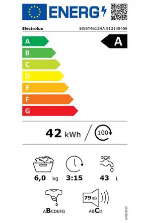 Lave-linge top Electrolux EW6T4613HA