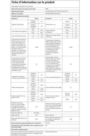 Lave-linge séchant Miele WTI 360 WPM