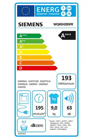 Sèche-linge pompe à chaleur Siemens WQ45H2B5FR
