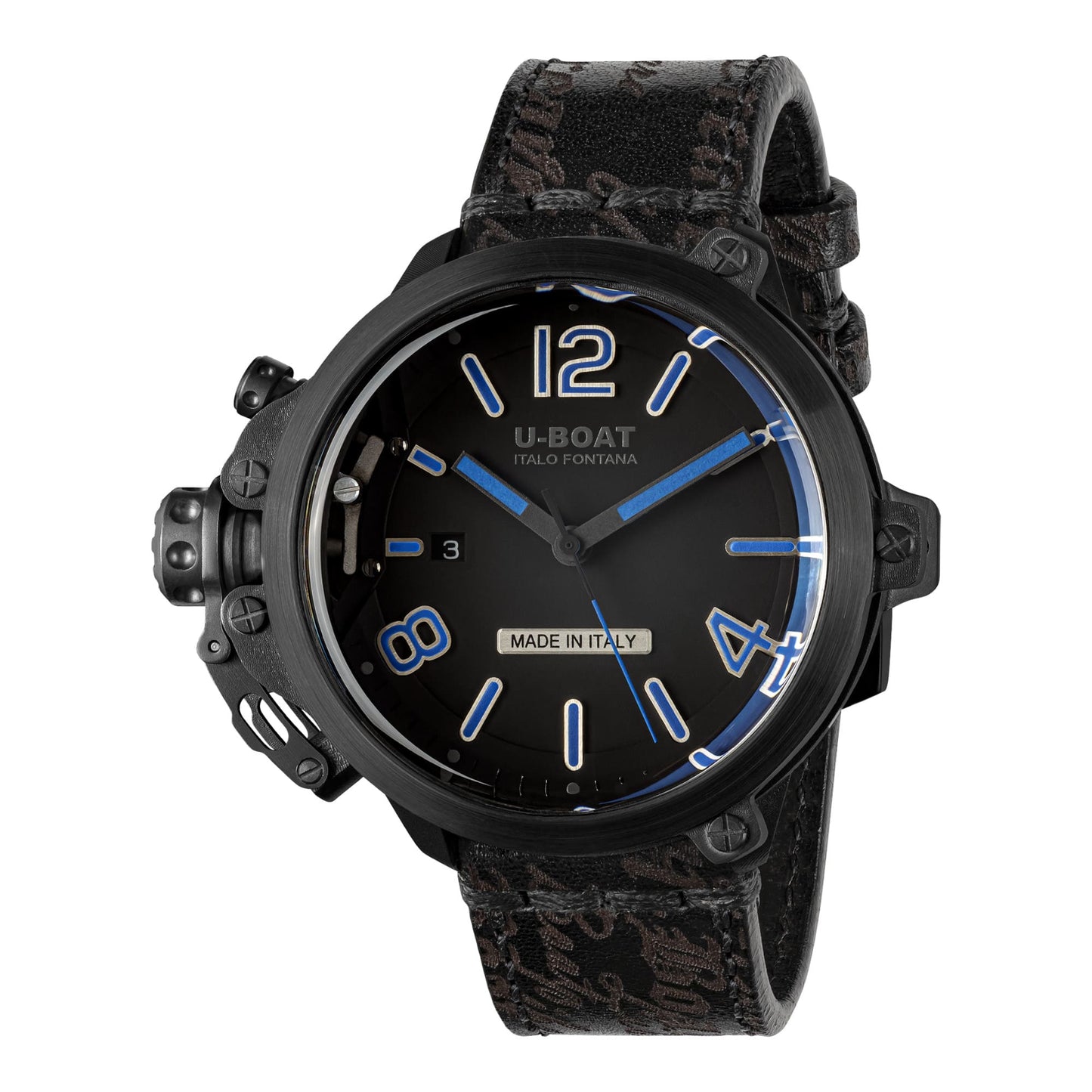 U-BOAT Capsule PVD BK BL - 50mm - Automatique - 8806
