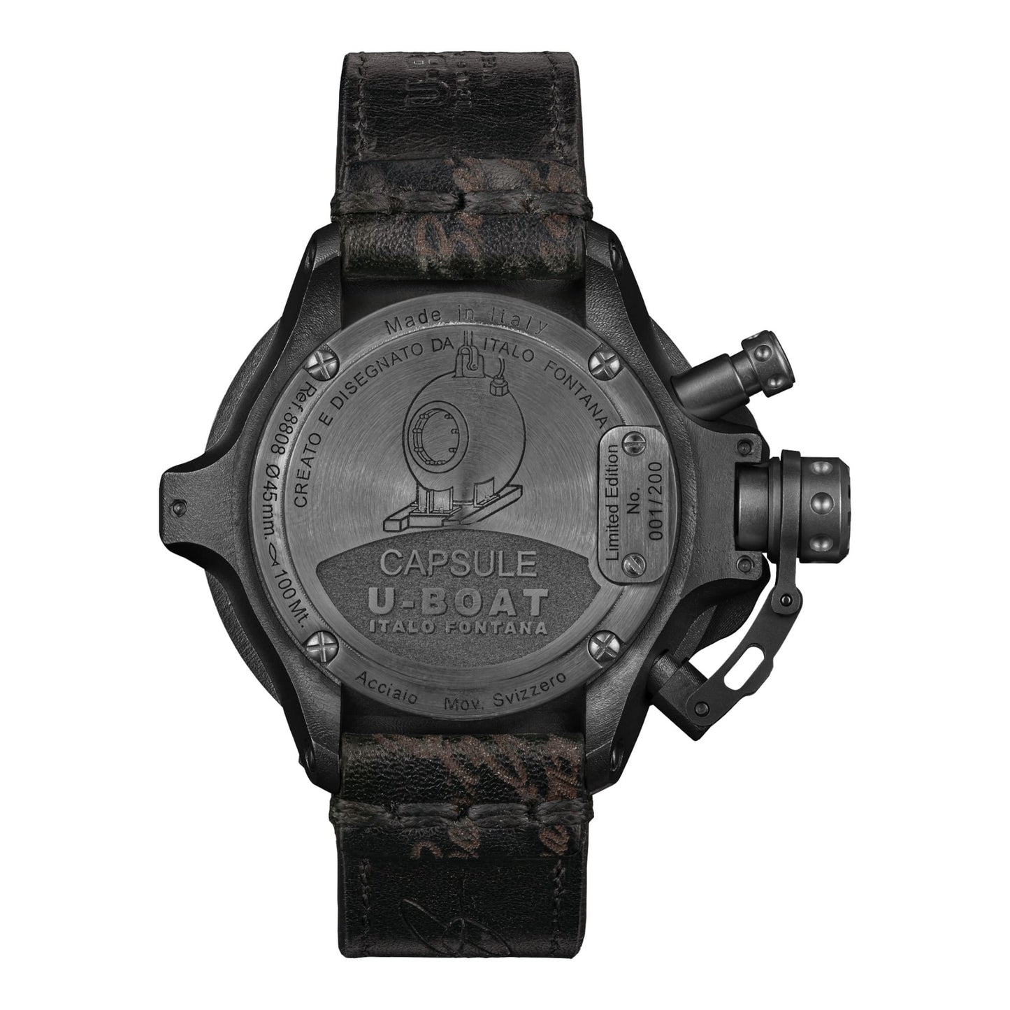 U-BOAT Capsule PVD BK BL - 45mm - Automatique - 8808