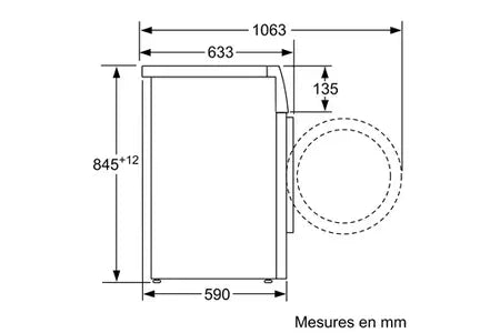 Lave-linge hublot Siemens WM14N238FR - iQ300