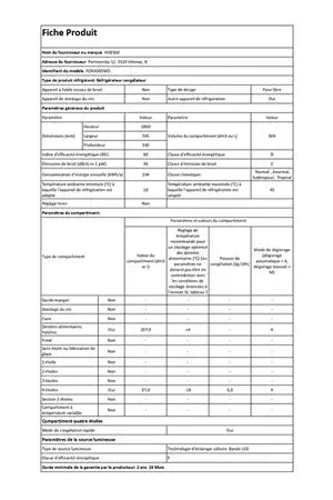 Réfrigérateur congélateur en bas Hisense FCN300DWD