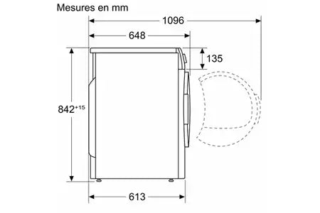 Sèche-linge pompe à chaleur Siemens WT45H00SFR
