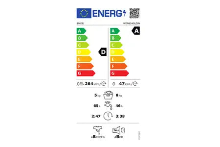 Lave-linge séchant Smeg WDN064SLDIN
