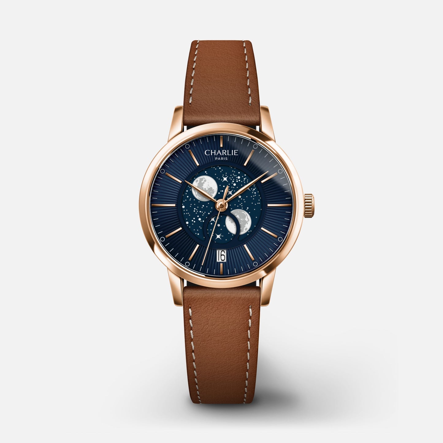 SULLY - Phase de Lune - Doré rose & Bleu