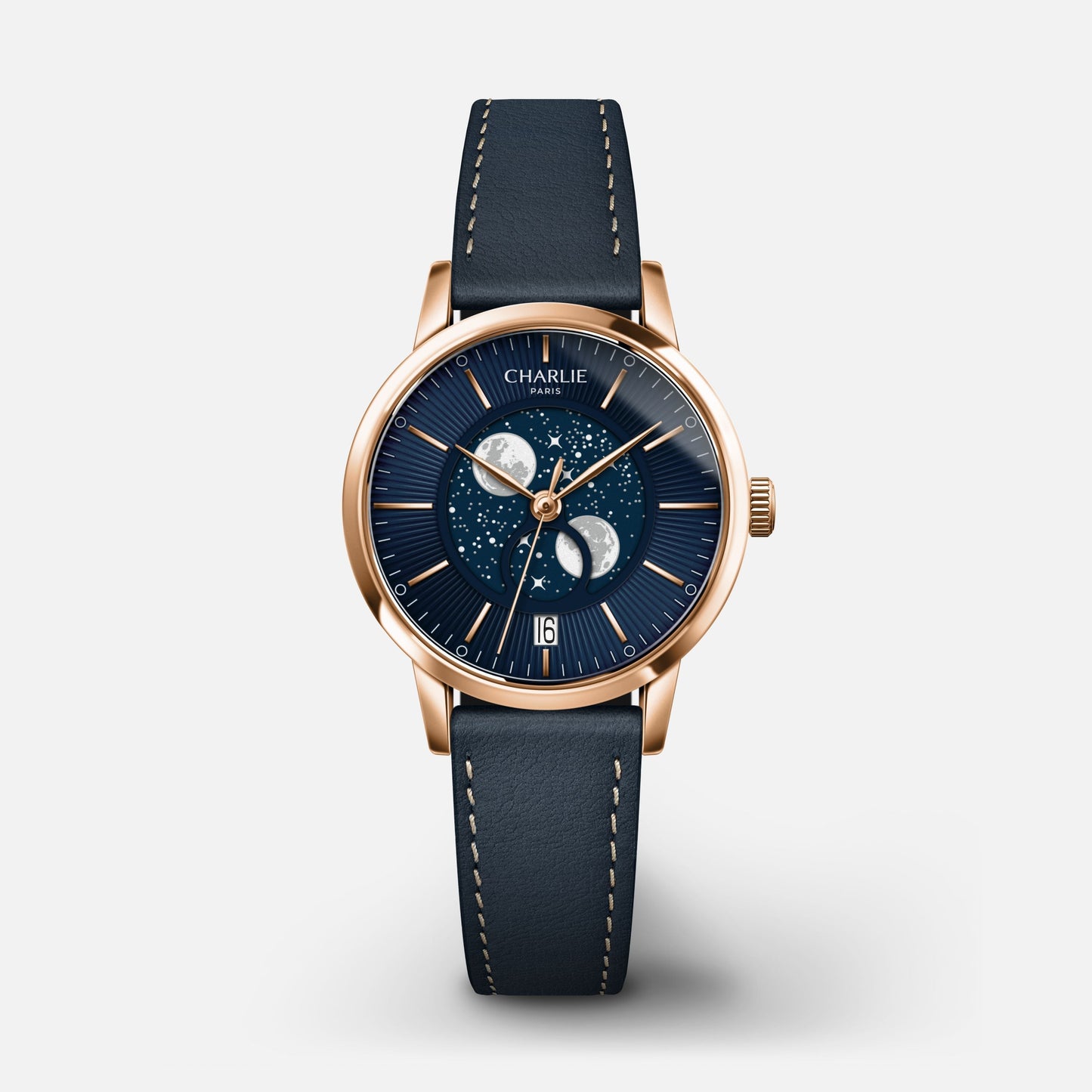 SULLY - Phase de Lune - Doré rose & Bleu
