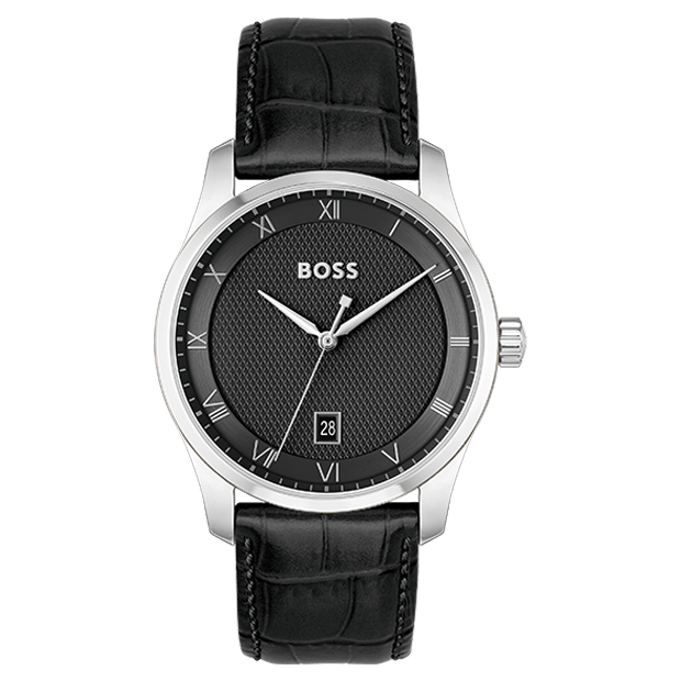 Montre BOSS Homme Business en Cuir Noir 1514122