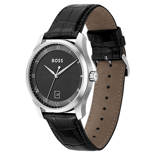 Montre BOSS Homme Business en Cuir Noir 1514122