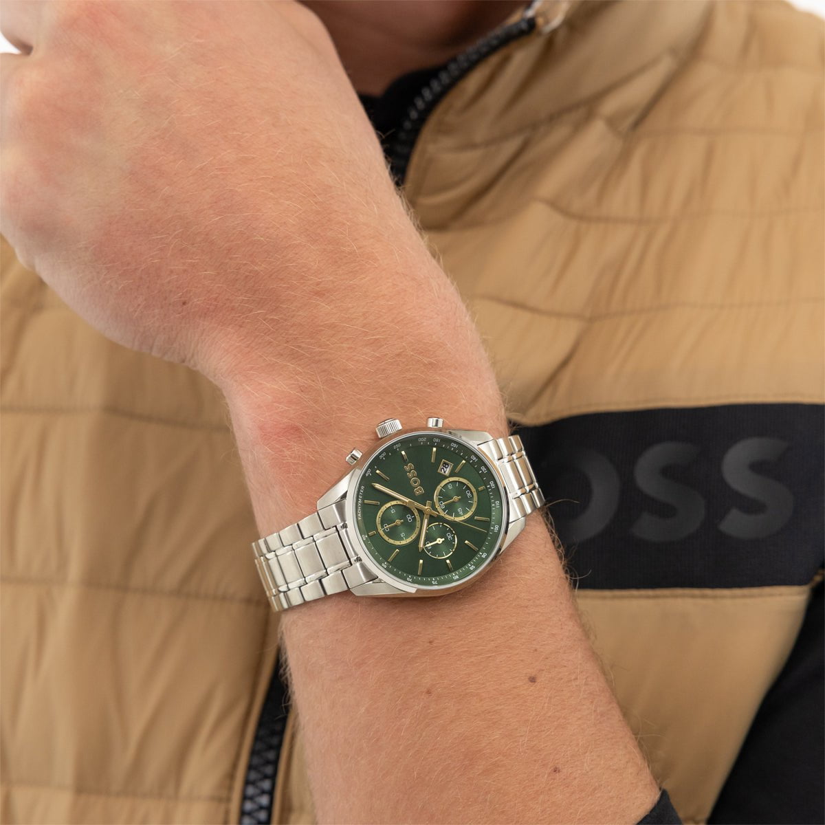Montre BOSS Homme Grand Prix 44 Chronographe en Acier 1514266