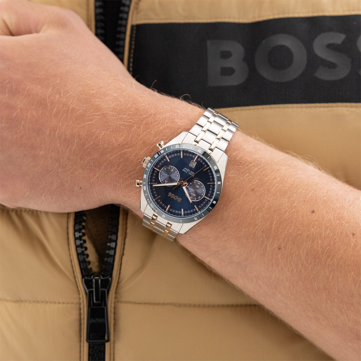 Montre BOSS Homme Tourmaster Chronographe en Acier 1514288