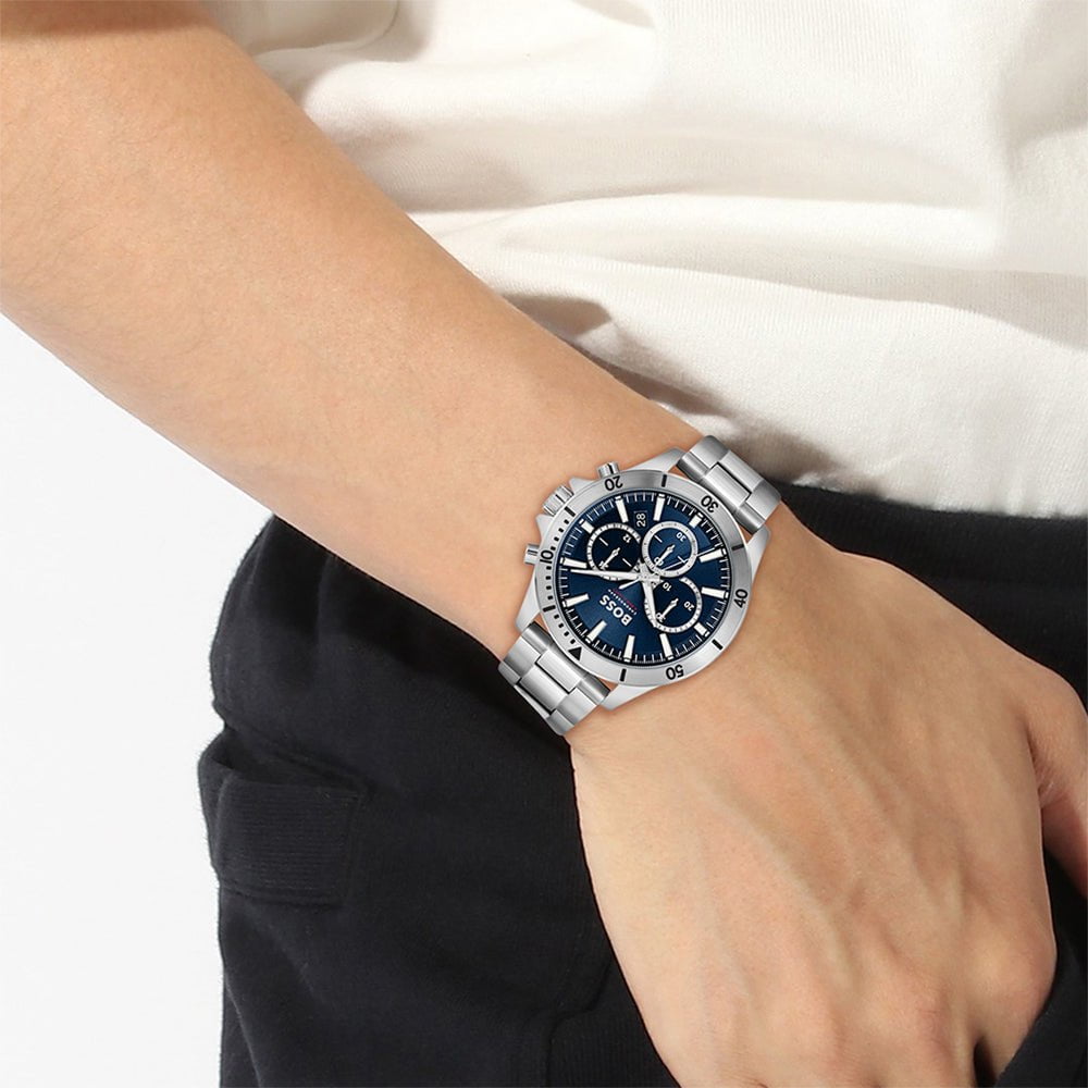 Montre BOSS Homme Troper Chronographe en Acier 1514069
