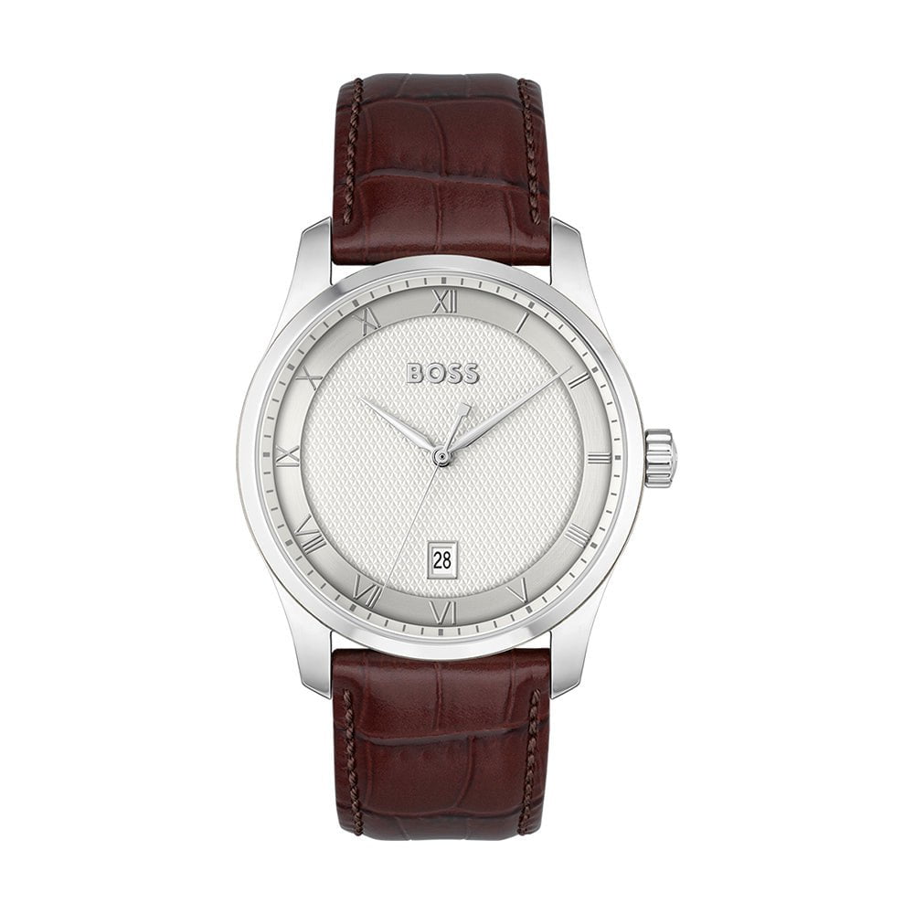 Montre BOSS Homme Principle en Cuir Marron 1514114