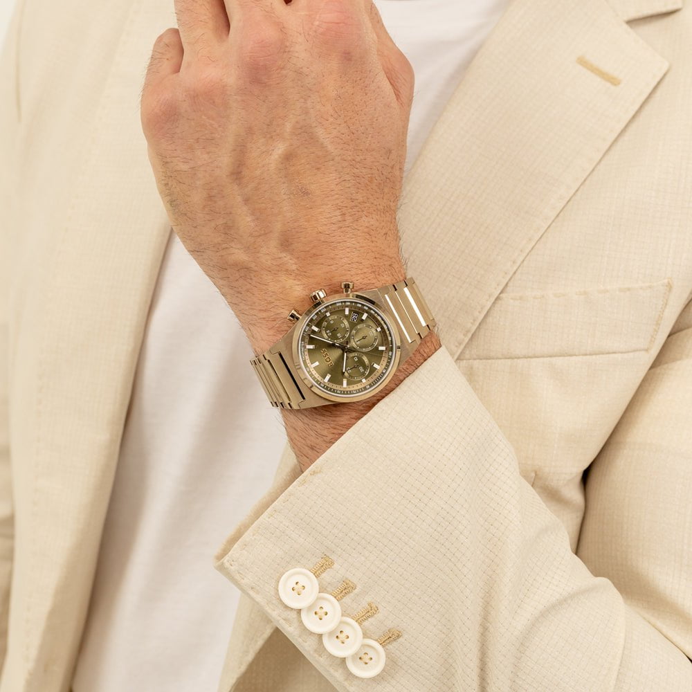 Montre BOSS Homme Candor Chronographe en Acier 1514222