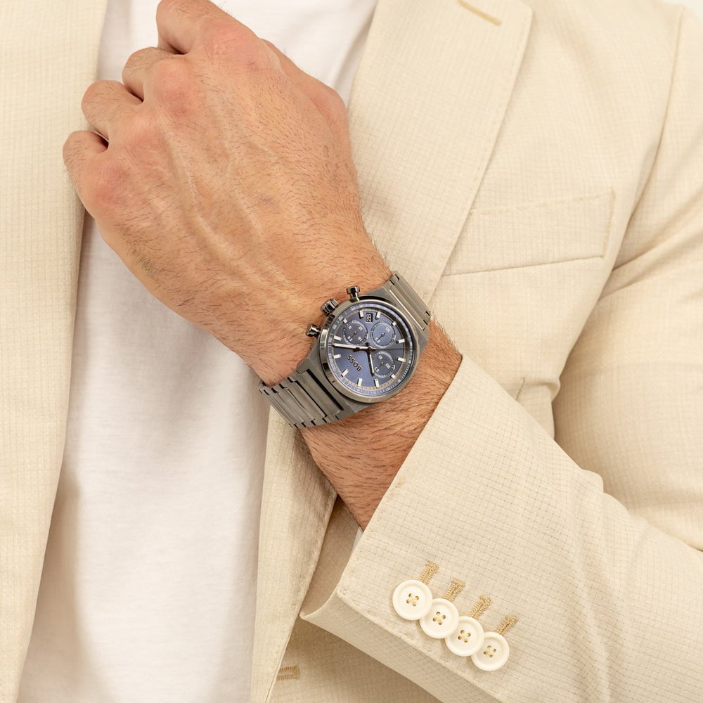 Montre BOSS Homme Candor Chronographe en Acier 1514223