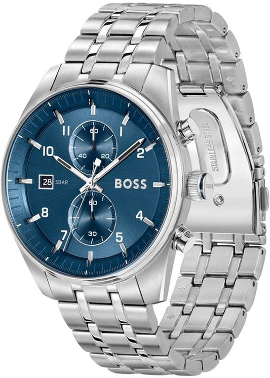 Montre BOSS Homme Skytraveller Chronographe en Acier 1514216