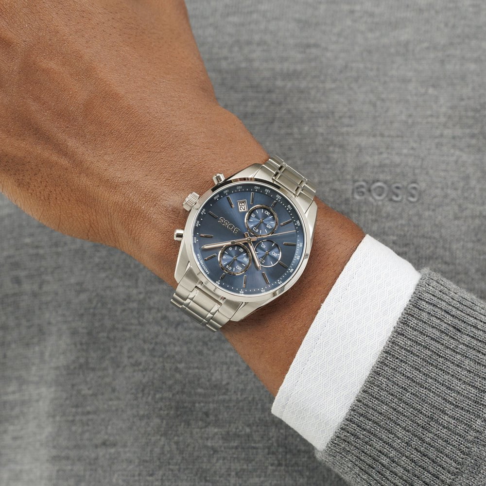 Montre BOSS Homme Grand prix 44 Chronographe en Acier 1514226