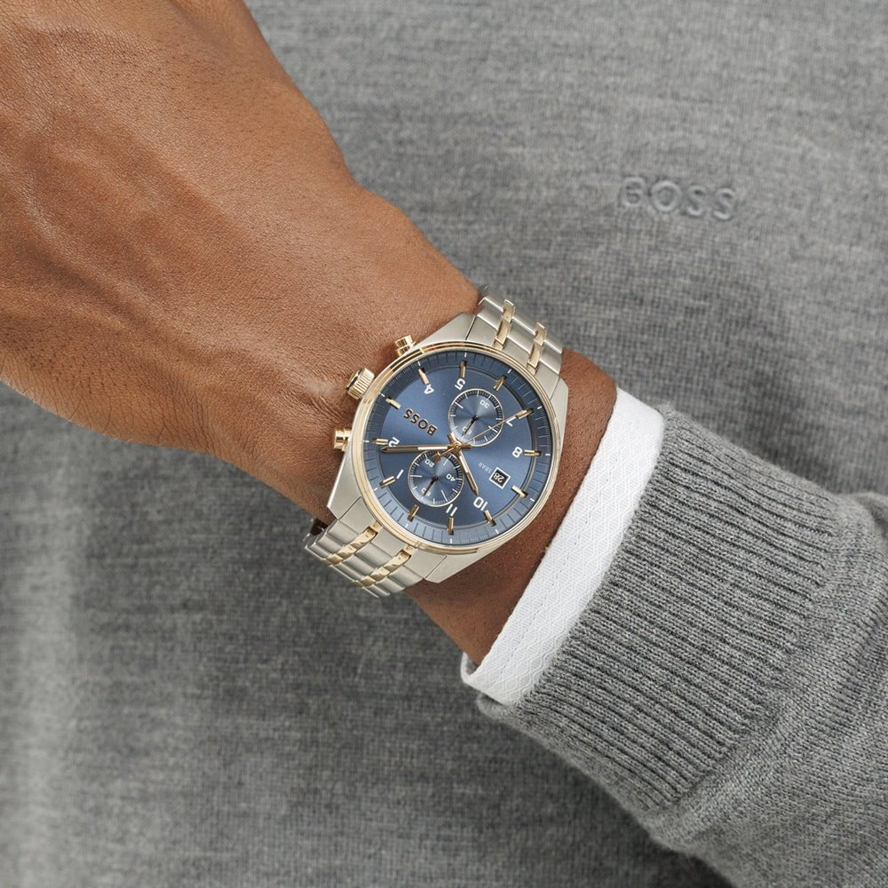 Montre BOSS Homme Skytraveller Chronographe en Acier 1514247