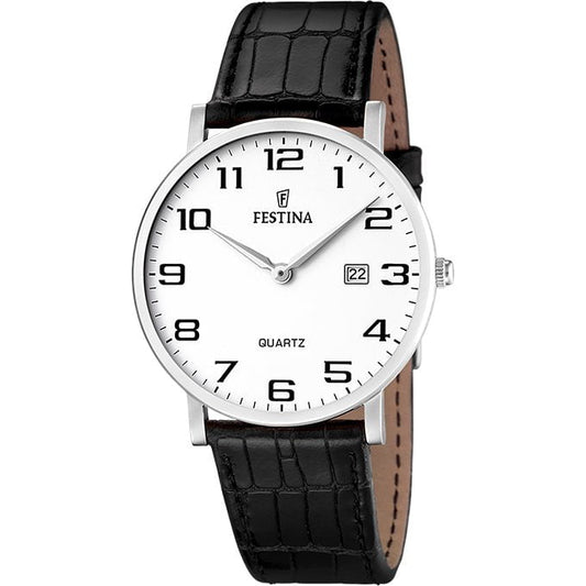 Montre FESTINA Homme Classique en Cuir Noir F16476/1