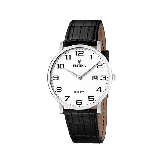 Montre FESTINA Homme Classique en Cuir Noir F16476/1